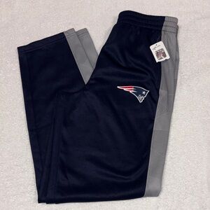 NFL New England patriots football Navy Gray athletic track pants xxl 18 nwt